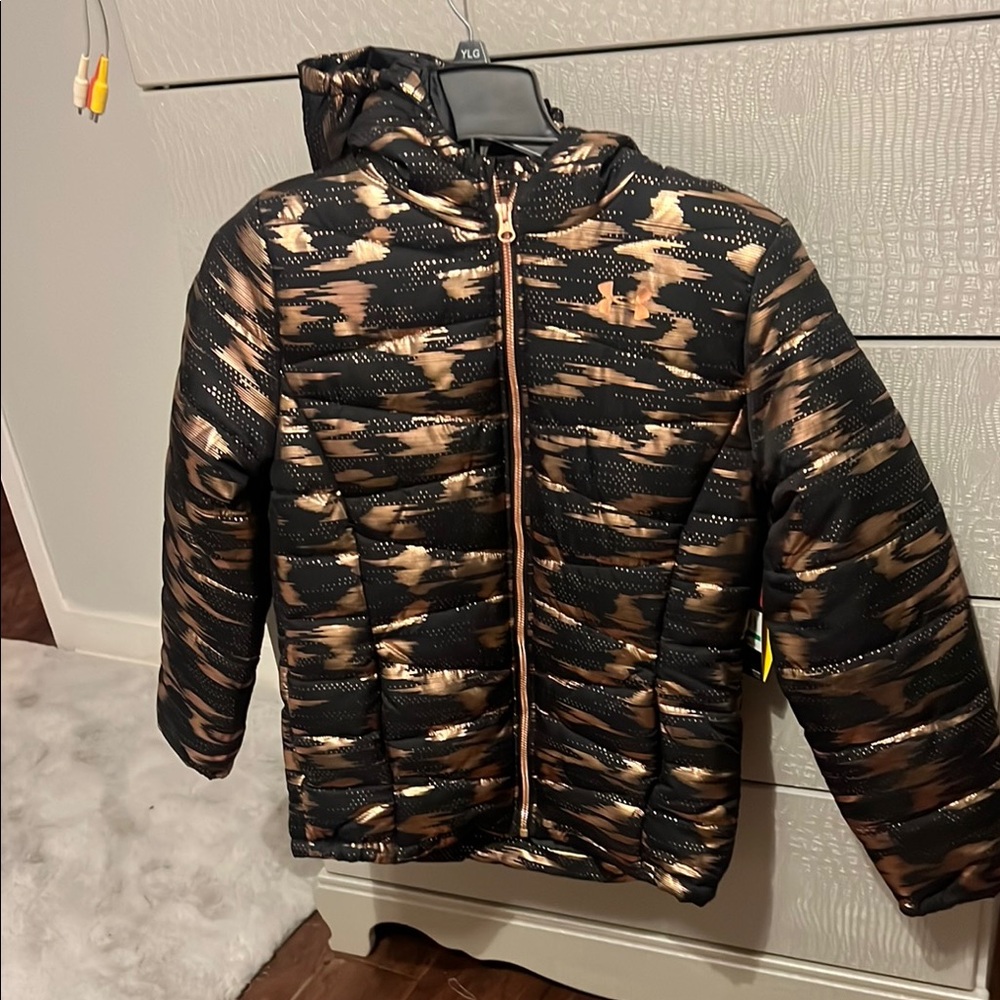 Under Armour Kids' Black and Gold Jacket